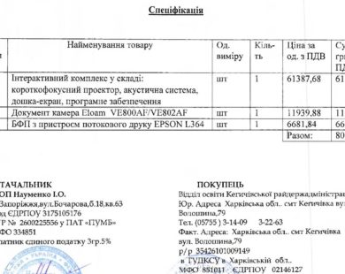 ВІДДІЛ ОСВІТИ НА ХАРКІВЩИНІ КУПУЄ ТЕХНІКУ ЗА ЗАВИЩЕНИМИ ЦІНАМИ